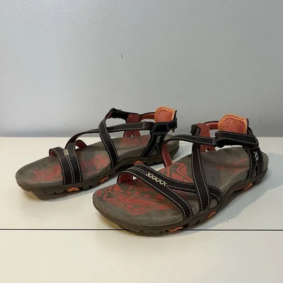 Merrell Sandals Womens 7 Sandspur Convertible Strappy Hiking Shoes Cocoa Coral