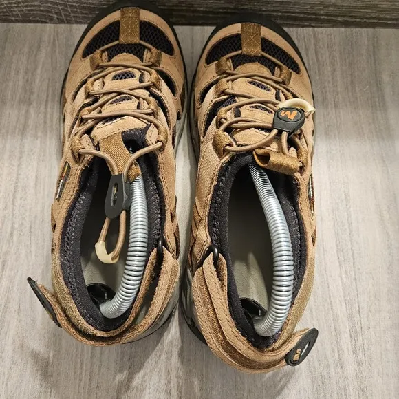 Merrell Shoes Mens Kangaroo Saugatuck Trail Straps Hiking Sandal Size 8 Vibram