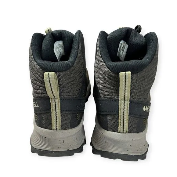 Merrell Speed Strike Mid Weatherproof Trail Hiking Boots MENS 10 Olive Shoes