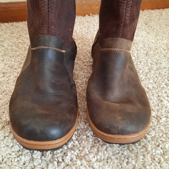 Merrell Waterproof Select Dry Brown Leather Mid-Ankle Boots J02100 Size 8.5