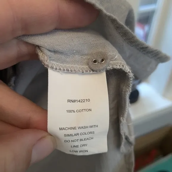 Mersea Gray Cotton Shirt Dress