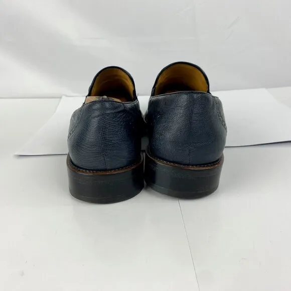 Mezlan Luxury Crocodile &amp; Ostrich Shoes 10.5 M Slip On Loafers 44.5 Flats Dress