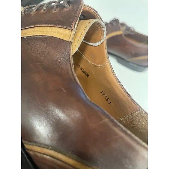 Mezlan Men’s Italian Petrella Oxford Leather Shoes US 13