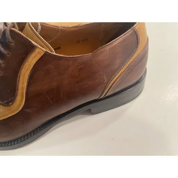 Mezlan Men’s Italian Petrella Oxford Leather Shoes US 13