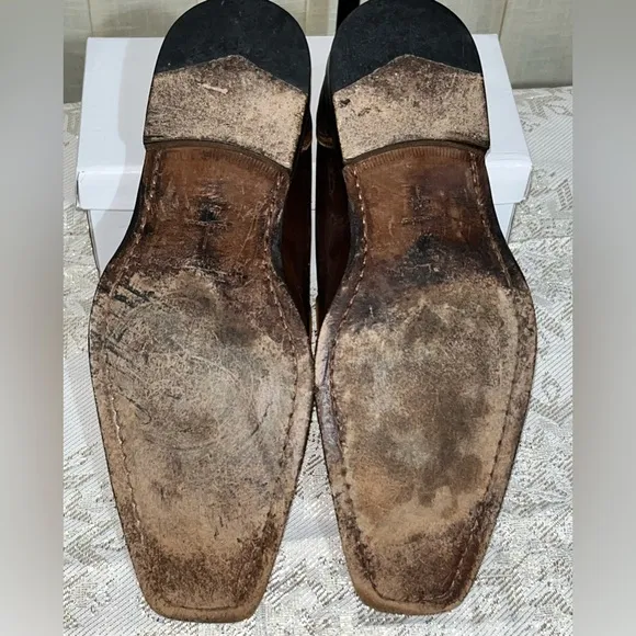 Mezlan Men’s Italian Petrella Oxford Two Toned Leather Luxury Shoes US 8