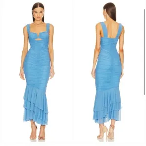 Michael Costello x REVOLVE Hilary Gown in Pale Blue SZ XL NWT