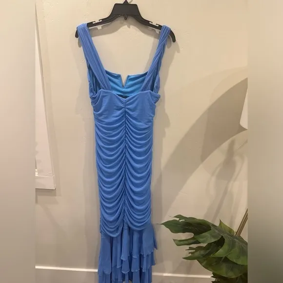 Michael Costello x REVOLVE Hilary Gown in Pale Blue SZ XL NWT