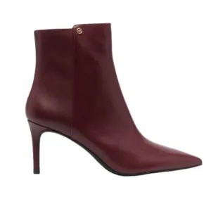 Michael Kors Alina Stiletto 80mm Ankle Boots Burgundy Size 9.5 NWT $255 MSRP