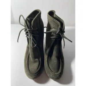 Michael kors Dark Olive Suede Ankle Boots