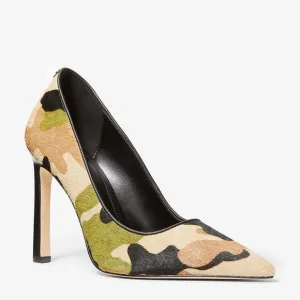Michael Kors NWT Amara Camouflage print calf hair Women's Pump.