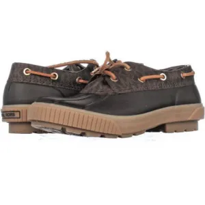 Michael Kors Women's Signature Logo Hyde MK Rubber Duck Boots Lace Up Shoes 7 37