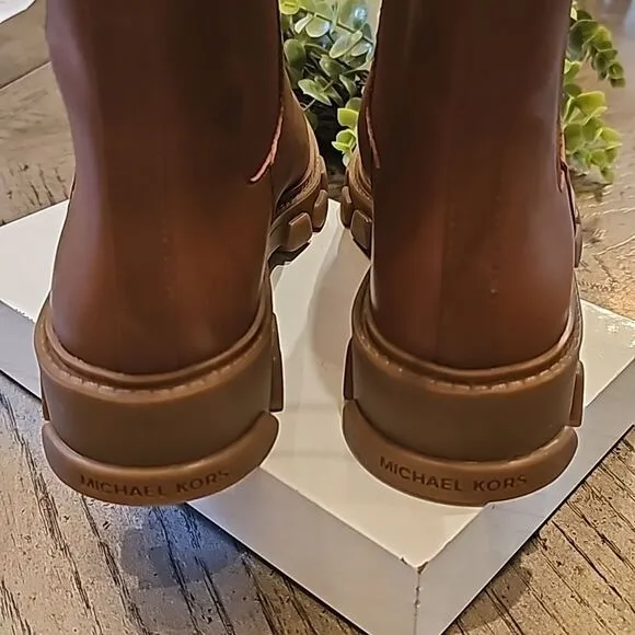 Michael Kors size 7 chelsea cognac brown boots New no box
