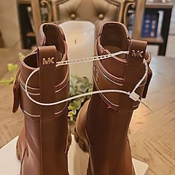 Michael Kors size 7 chelsea cognac brown boots New no box
