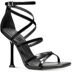 MICHAEL Michael Kors Womens Imani Strappy Black Dressy Heels Shoes New