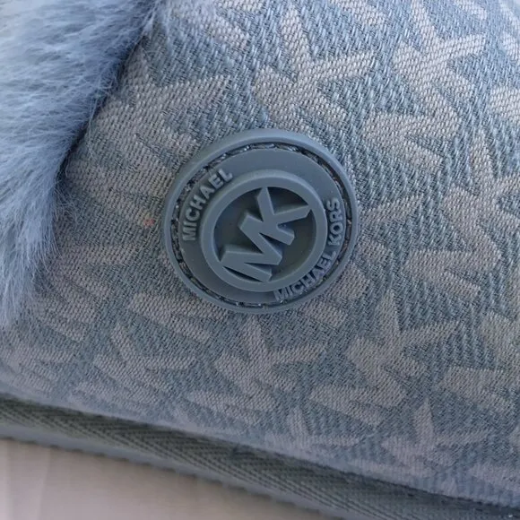 Michael Michael Kors Women's Janis Denim Scuff Slippers Size 6M