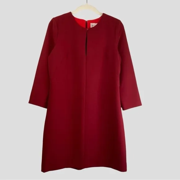 Milly Parisian Women’s Mod Minimalist Crepe Slim Cut Tailored Mini Dress Sz. 2