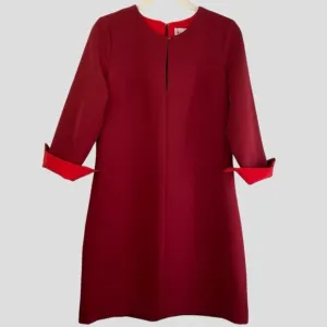 Milly Parisian Women’s Mod Minimalist Crepe Slim Cut Tailored Mini Dress Sz. 2
