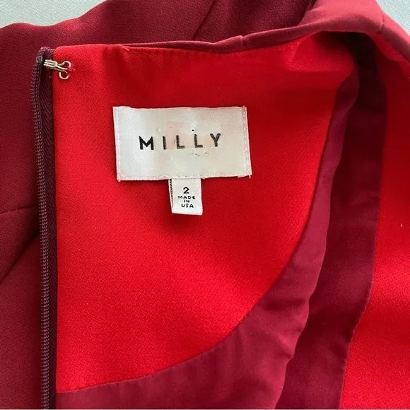 Milly Parisian Women’s Mod Minimalist Crepe Slim Cut Tailored Mini Dress Sz. 2
