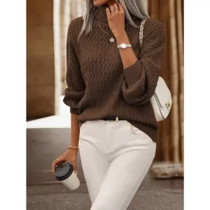 minimalist Turtleneck oversized knit Sweater