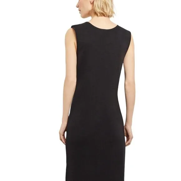 Misook Sleeveless Sheath Knit Dress, Minimalist Quiet Luxury Career Cocktails, S