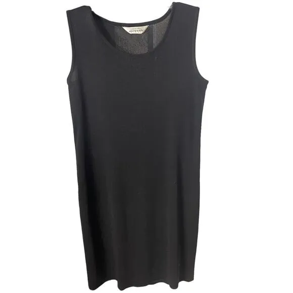 Misook Sleeveless Sheath Knit Dress, Minimalist Quiet Luxury Career Cocktails, S