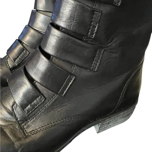 MIZ MOOZ Leighton Bootie in Black Leather Upper Womens Size 8 1/2