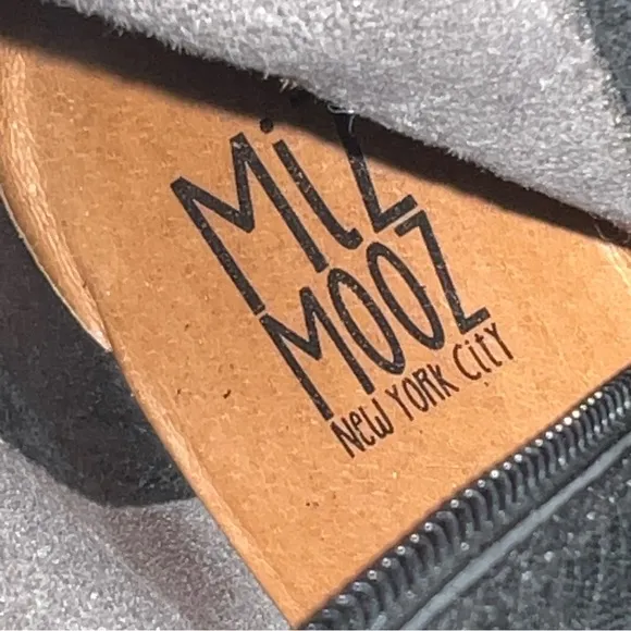 MIZ MOOZ Leighton Bootie in Black Leather Upper Womens Size 8 1/2