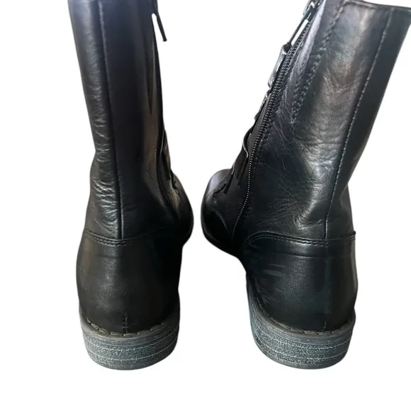MIZ MOOZ Leighton Bootie in Black Leather Upper Womens Size 8 1/2