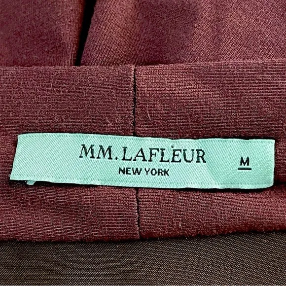 MM LaFleur Casey Dress | Faux Wrap Midi | Chestnut | Medium | Minimalist Career