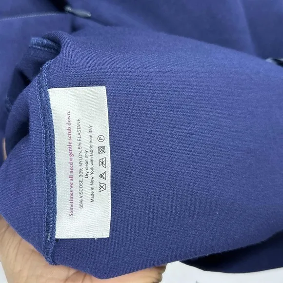 MM LaFleur Dress Womens Size 6 Blue Sleeveless Office Business Minimalist Sheath