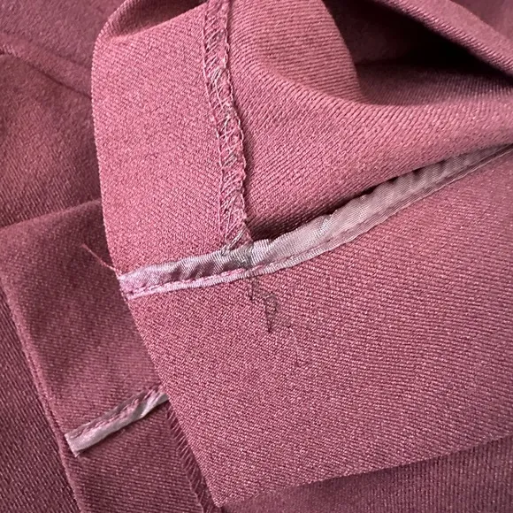 M.M. Lafleur Maroon Etsuko Dress Career Office Classic Timeless Quiet Luxury 6
