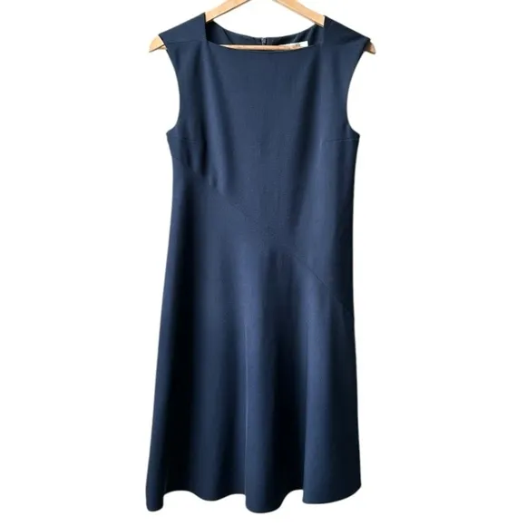 MM Lafleur The Pauline Dress A-Line Navy Blue Minimalist Size 4