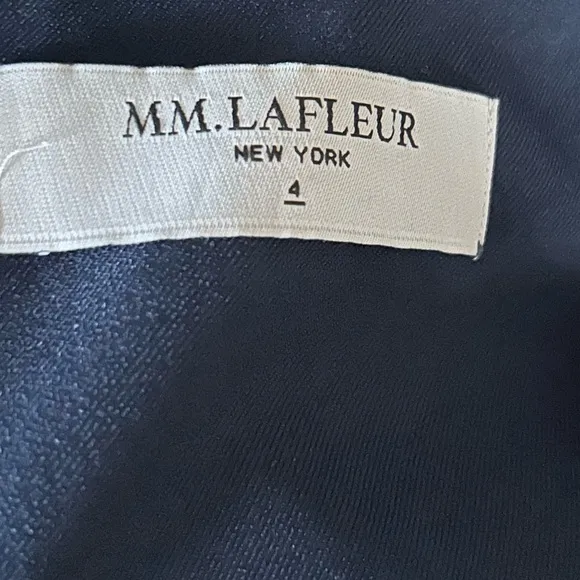 MM Lafleur The Pauline Dress A-Line Navy Blue Minimalist Size 4