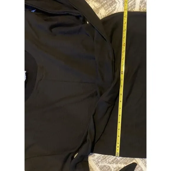 Modern Citizen Wrap Dress Women XL Classic Audrey Black Quiet Luxury