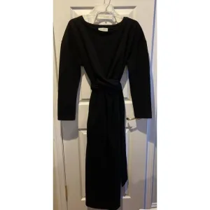 Modern Citizen Wrap Dress Women XL Classic Audrey Black Quiet Luxury
