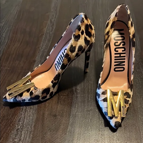 Moschino Women's Leopard Print Heels