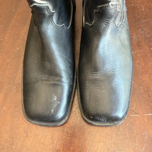 ⚡️MOVING SALE ⚡️ Zara leather square toe ankle boots ⚡️MOVING SALE ⚡️