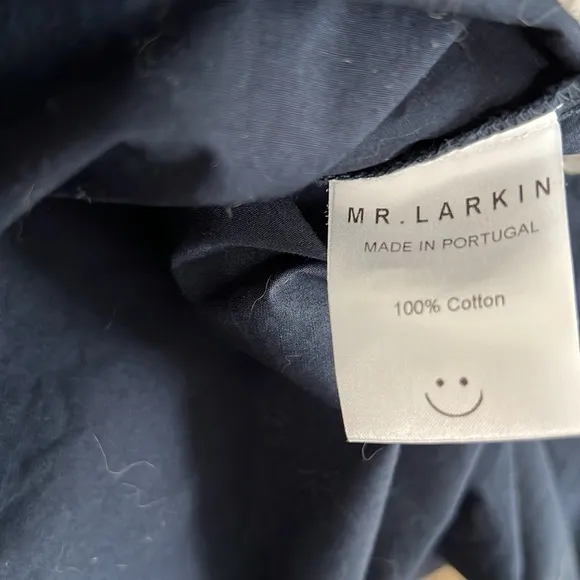 Mr. Larkin XS/S‎ Minimalist Dress Very Oversized Navy Tent Dress Short Sleeve