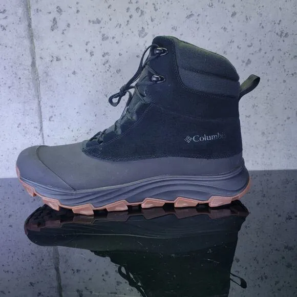 MSRP $169 Columbia Cushioning Mid Top Outdoor Boots Sz 14 Black