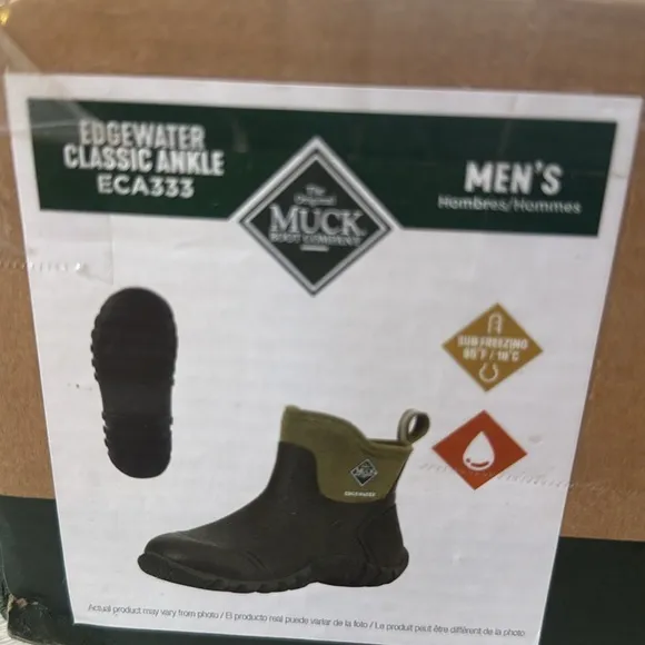 Muck Boot Co. Edgewater Classic Ankle Boot 12M Green NWT in box