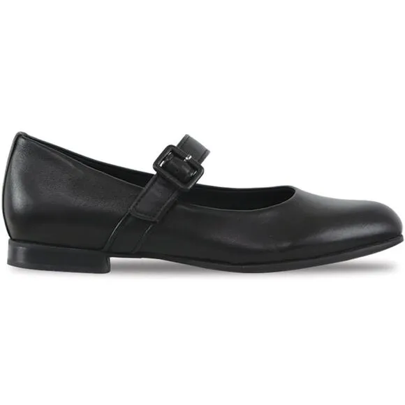 Munro Black Leather MJ Flat Mary Jane Shoes A11-2. Size 8.5M. New without box