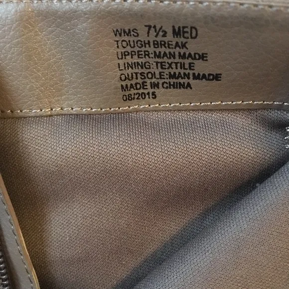 Munro Suede Leather Tan Mary Jane Walking Wedge Sz 7.5