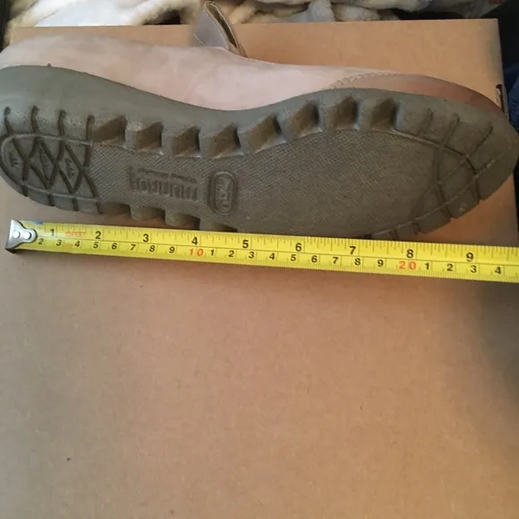 Munro Suede Leather Tan Mary Jane Walking Wedge Sz 7.5