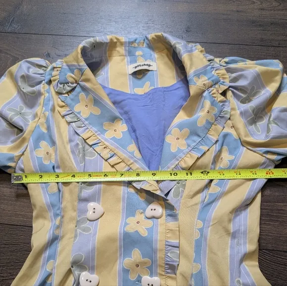 Museum of Friendship Giftshop Dress Floral‎ Striped Mini Size Small