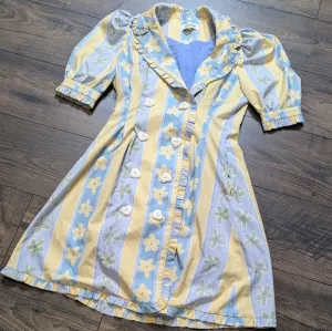 Museum of Friendship Giftshop Dress Floral‎ Striped Mini Size Small
