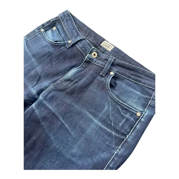 Naked and Famous Men's Neppy Blue Wash Denim Jeans &quot;Skinny Guy&quot; Size 34 Preppy