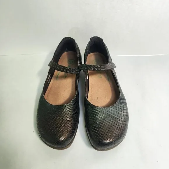 NAOT Reka Mary Jane Leather Rattlesnake Brown French Roast Shoes Size 38(7-7.5)