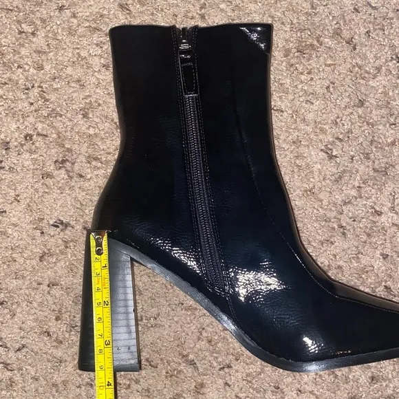 Nasty Gal Patent Leather Ankle Booties - EUC