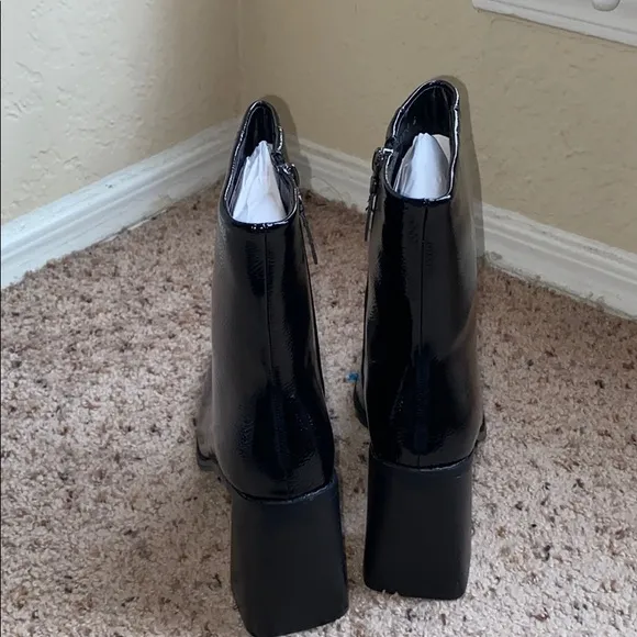 Nasty Gal Patent Leather Ankle Booties - EUC