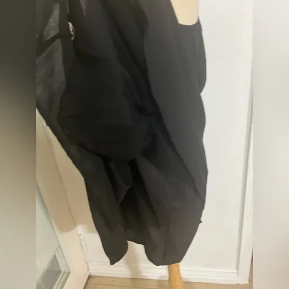 Nation, LTD,  size, M, woman one shoulder, black tunic, lined mini dress